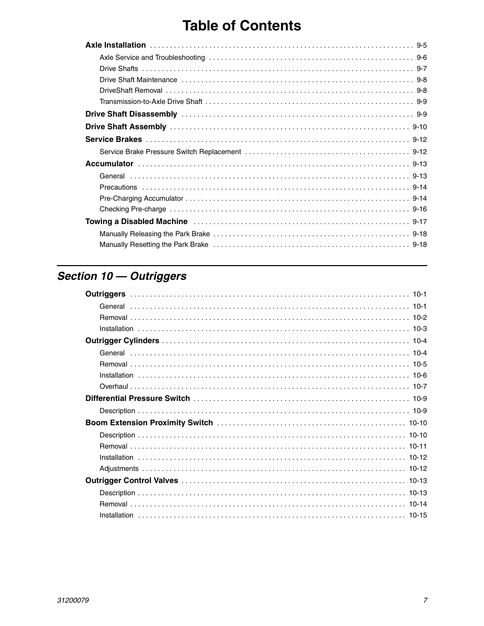 Lull 1044C-54 Series II Service Manual User Manual | Page 11 / 382