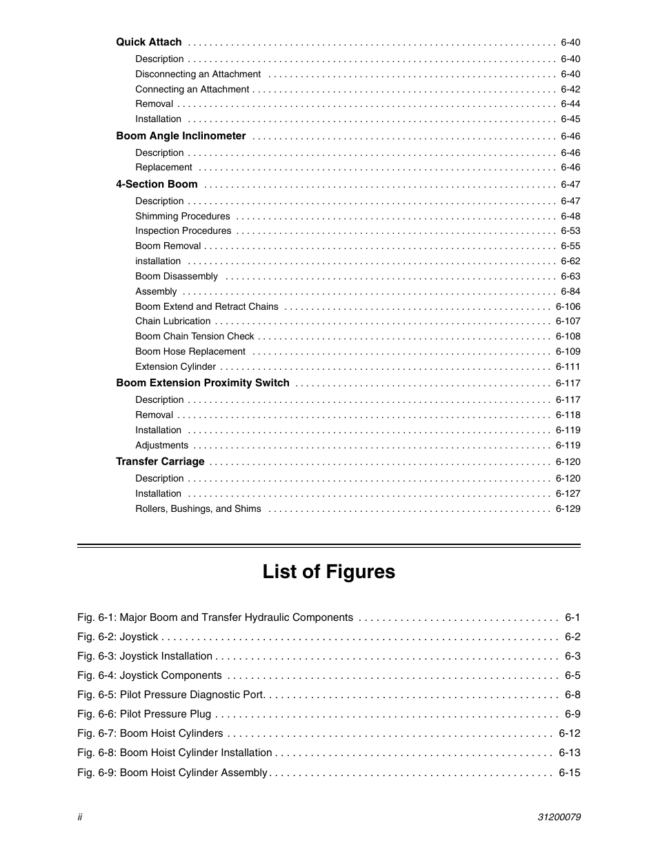 List of figures | Lull 1044C-54 Series II Service Manual User Manual | Page 138 / 382