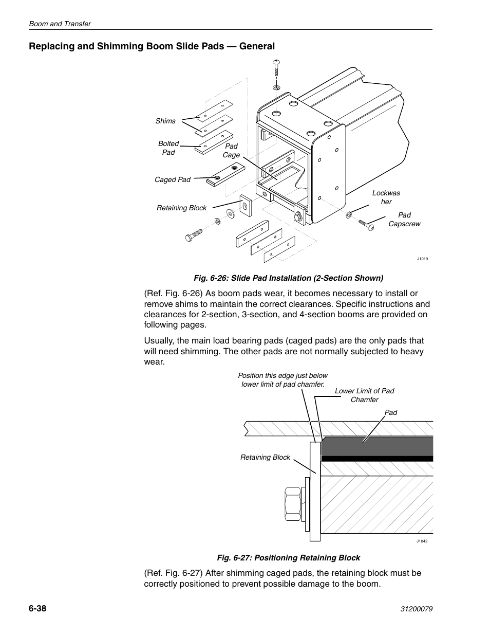 Replacing and shimming boom slide pads — general | Lull 1044C-54 Series II Service Manual User Manual | Page 180 / 382