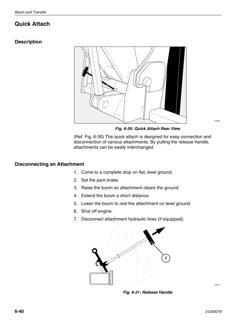 Quick attach | Lull 1044C-54 Series II Service Manual User Manual | Page 182 / 382