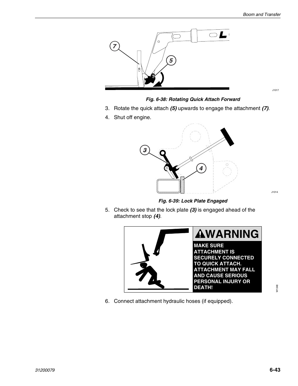 Warning | Lull 1044C-54 Series II Service Manual User Manual | Page 185 / 382