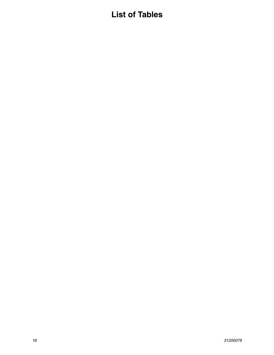 List of tables | Lull 1044C-54 Series II Service Manual User Manual | Page 20 / 382