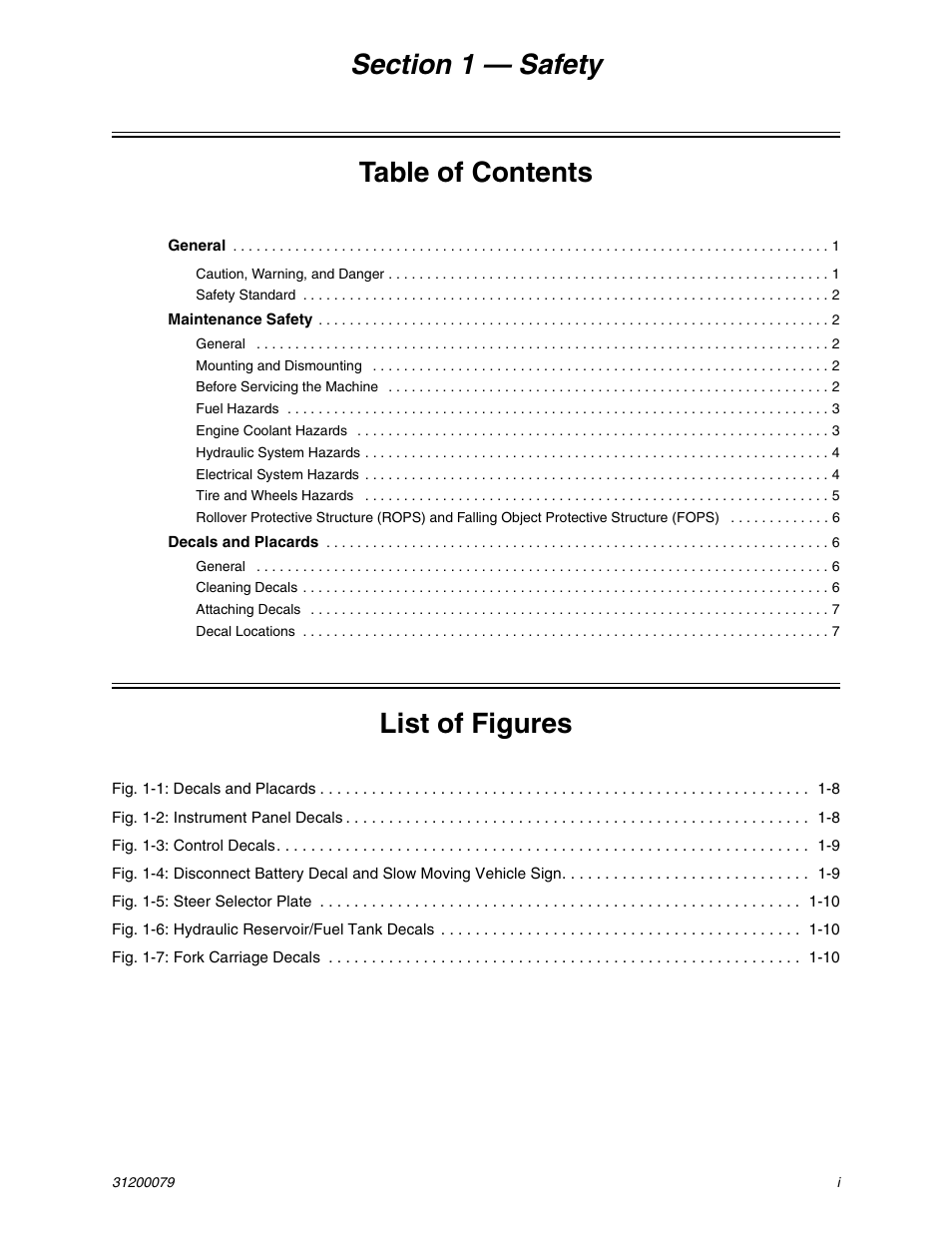 List of figures | Lull 1044C-54 Series II Service Manual User Manual | Page 21 / 382