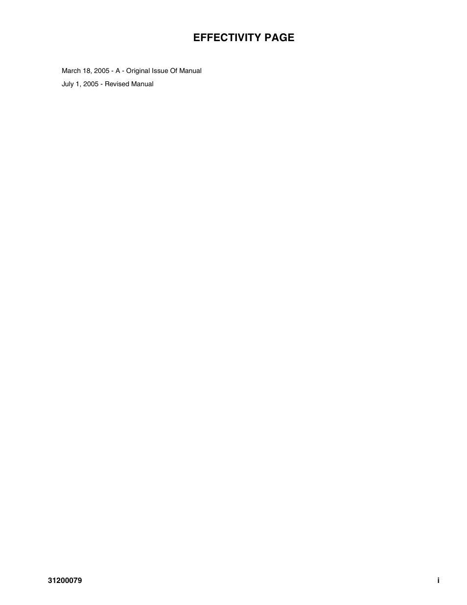 Effectivity page | Lull 1044C-54 Series II Service Manual User Manual | Page 3 / 382