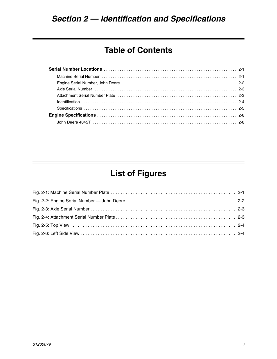 List of figures | Lull 1044C-54 Series II Service Manual User Manual | Page 33 / 382