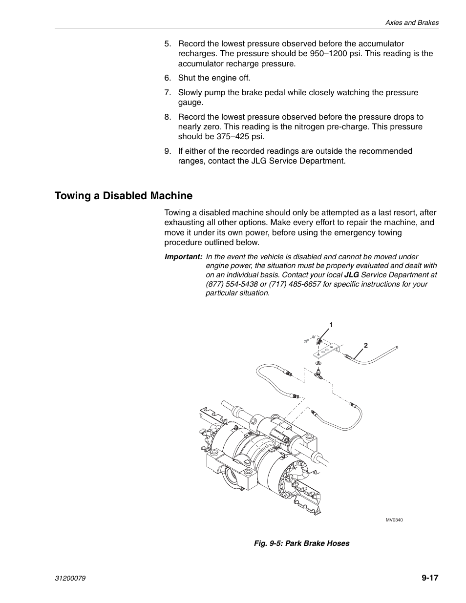 Towing a disabled machine | Lull 1044C-54 Series II Service Manual User Manual | Page 361 / 382