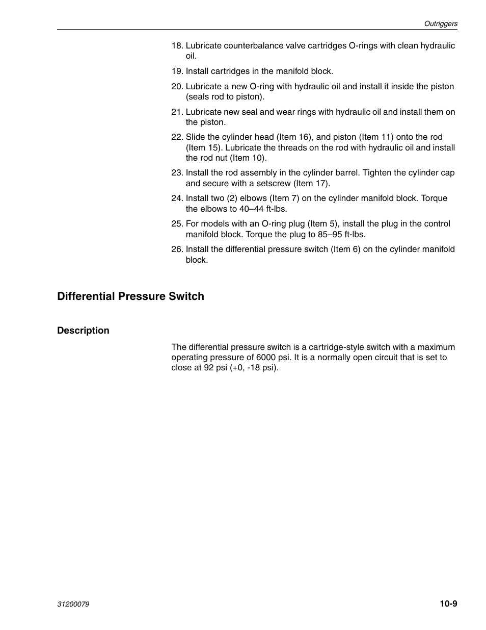 Differential pressure switch | Lull 1044C-54 Series II Service Manual User Manual | Page 373 / 382