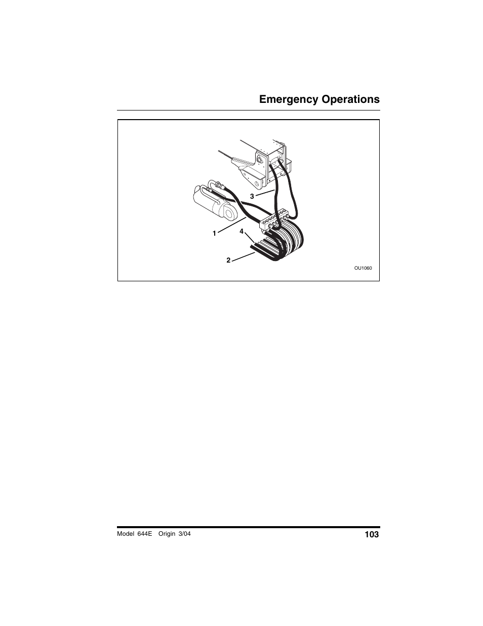 Emergency operations | Lull 644E-42 Operation Manual User Manual | Page 105 / 200