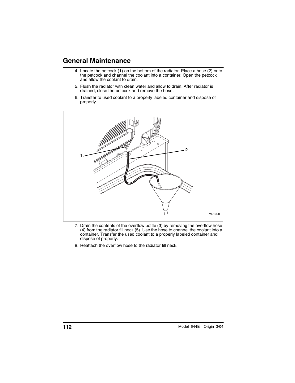 General maintenance | Lull 644E-42 Operation Manual User Manual | Page 114 / 200