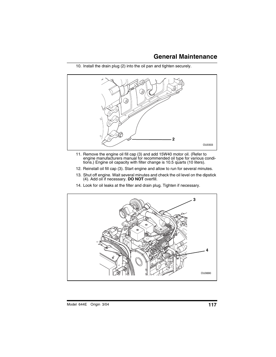 General maintenance | Lull 644E-42 Operation Manual User Manual | Page 119 / 200