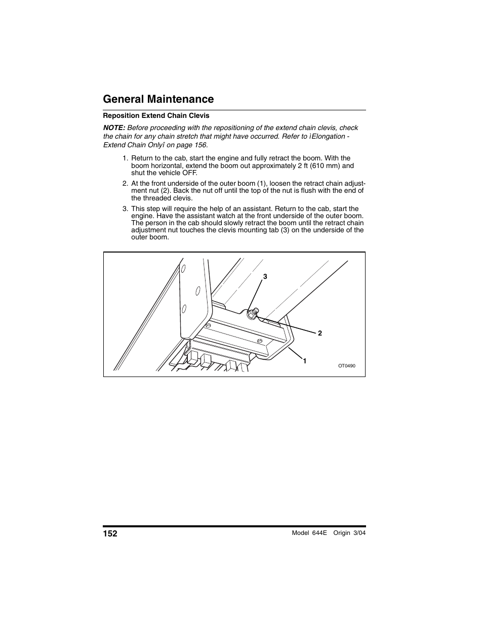 General maintenance | Lull 644E-42 Operation Manual User Manual | Page 154 / 200