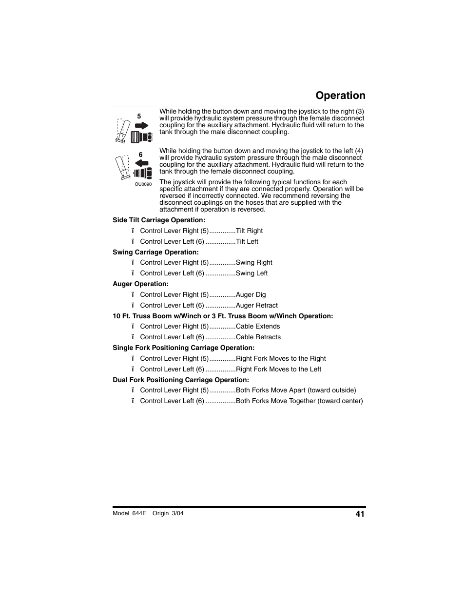 Operation | Lull 644E-42 Operation Manual User Manual | Page 43 / 200