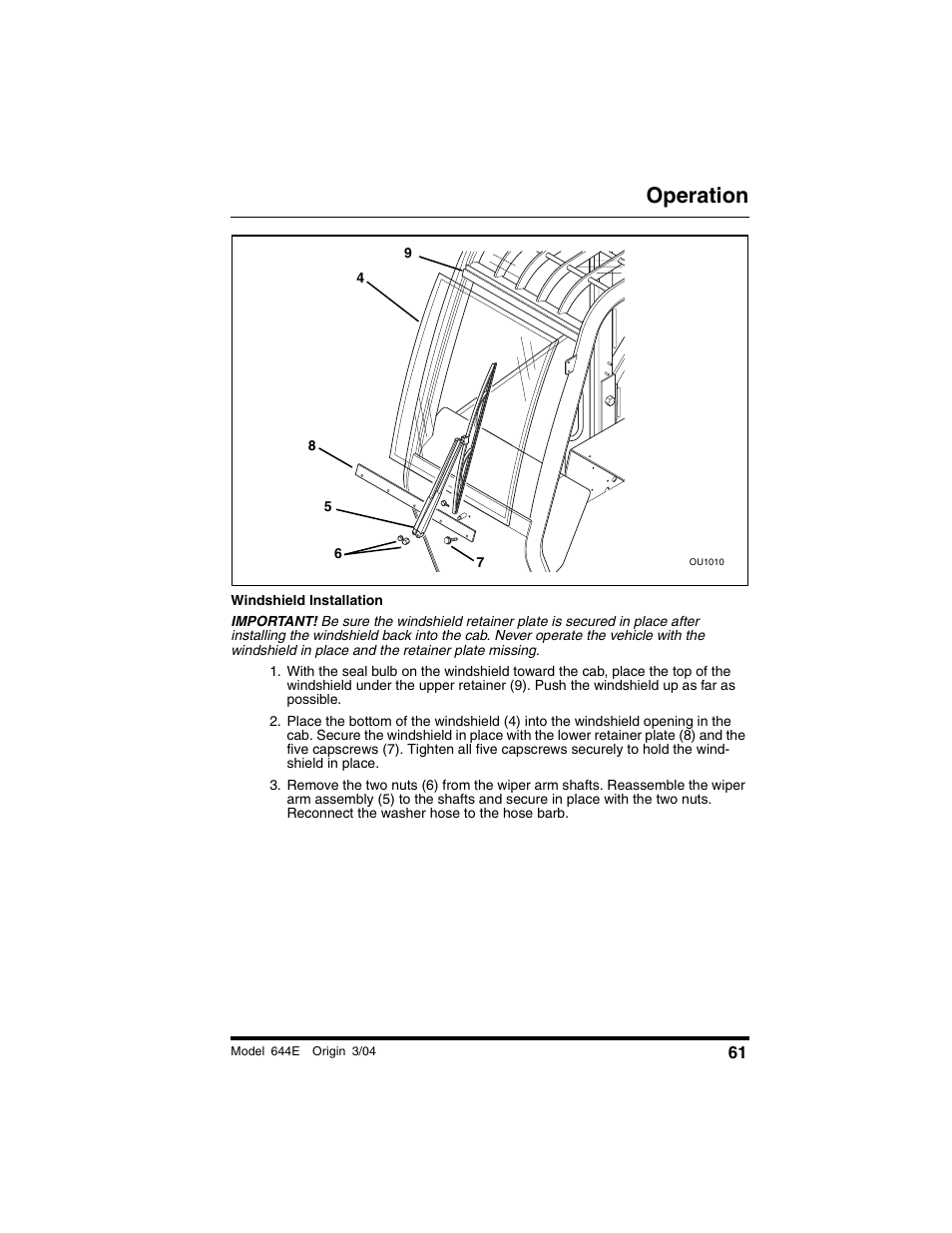 Operation | Lull 644E-42 Operation Manual User Manual | Page 63 / 200