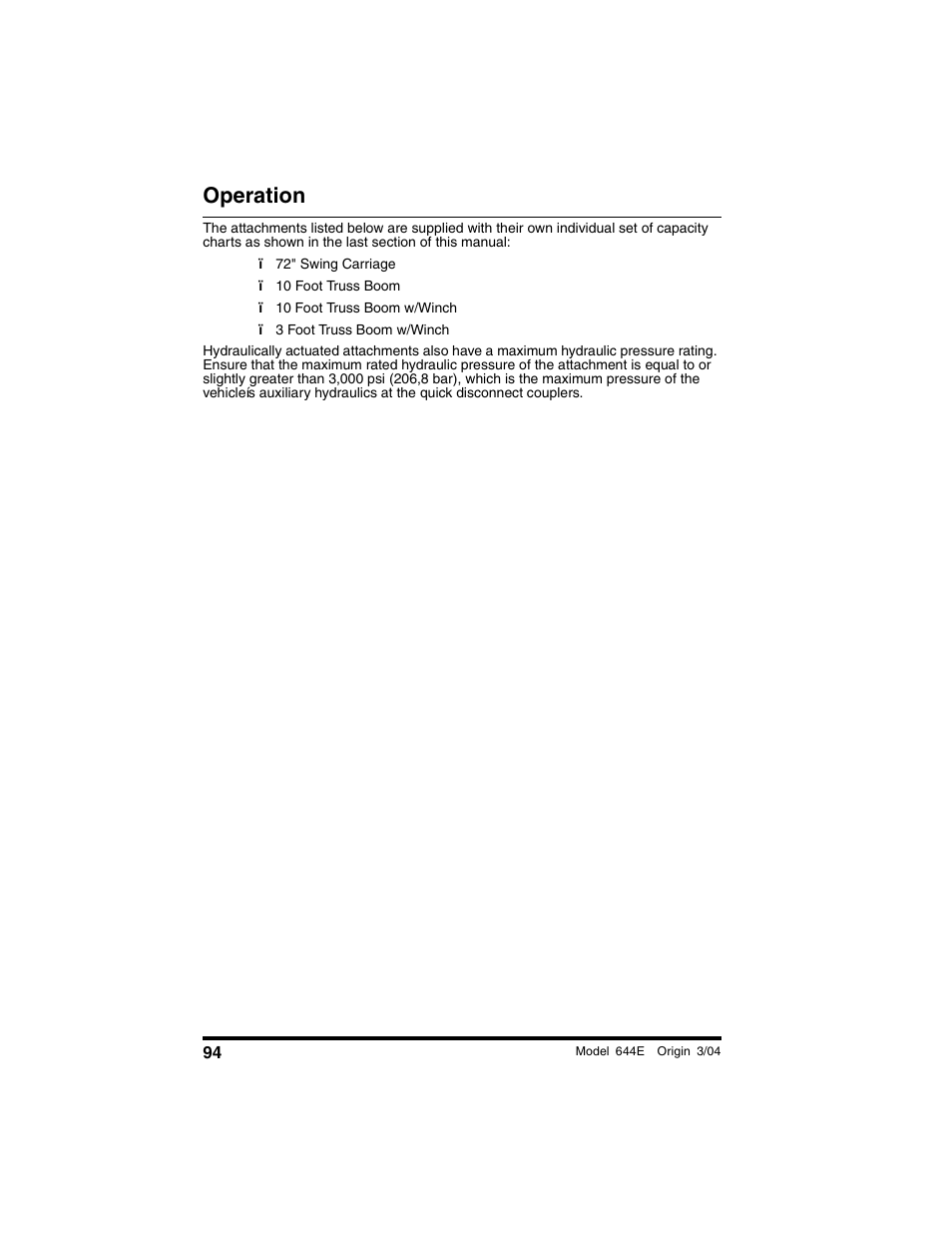 Operation | Lull 644E-42 Operation Manual User Manual | Page 96 / 200