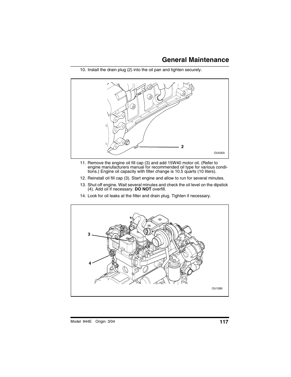 General maintenance | Lull 944E-42 Operation Manual User Manual | Page 119 / 200