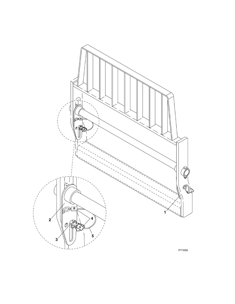 Figure 3-24. fork pin lock installation | Lull 944E-42 Parts Manual User Manual | Page 106 / 634