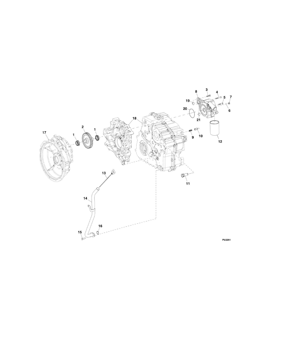 Figure 5-51. zf transmission - oil pump | Lull 944E-42 Parts Manual User Manual | Page 284 / 634