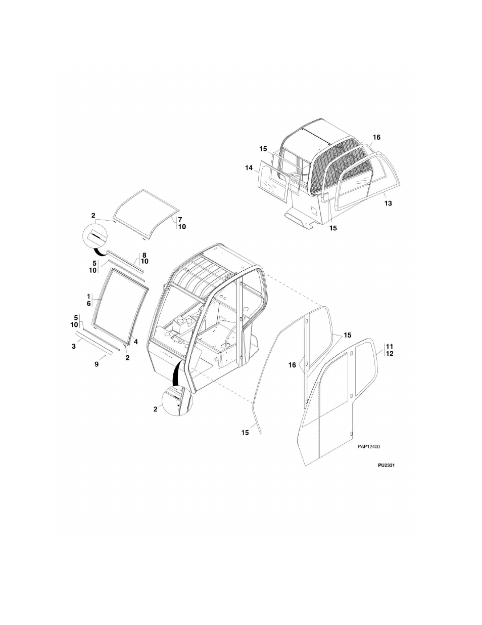 Figure 6-2. soft cab enclosure | Lull 944E-42 Parts Manual User Manual | Page 304 / 634