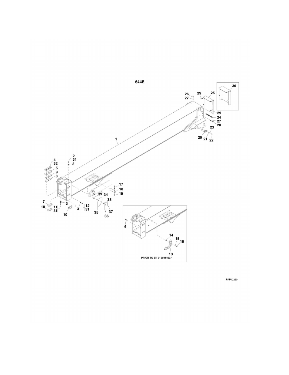 Figure 2-1. first boom section 644e | Lull 944E-42 Parts Manual User Manual | Page 32 / 634