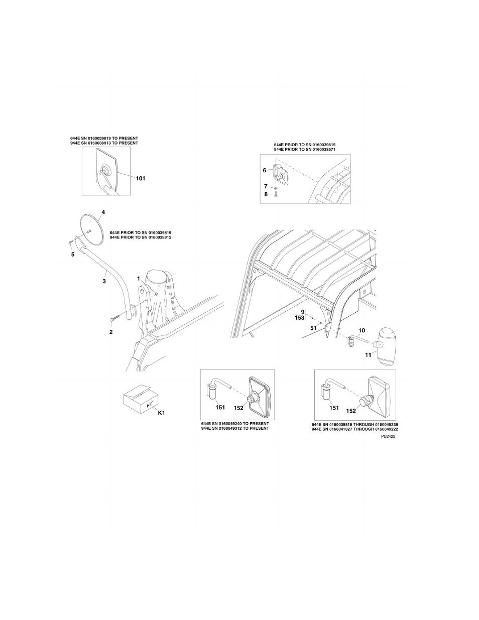 Figure 6-13. mirrors | Lull 944E-42 Parts Manual User Manual | Page 330 / 634