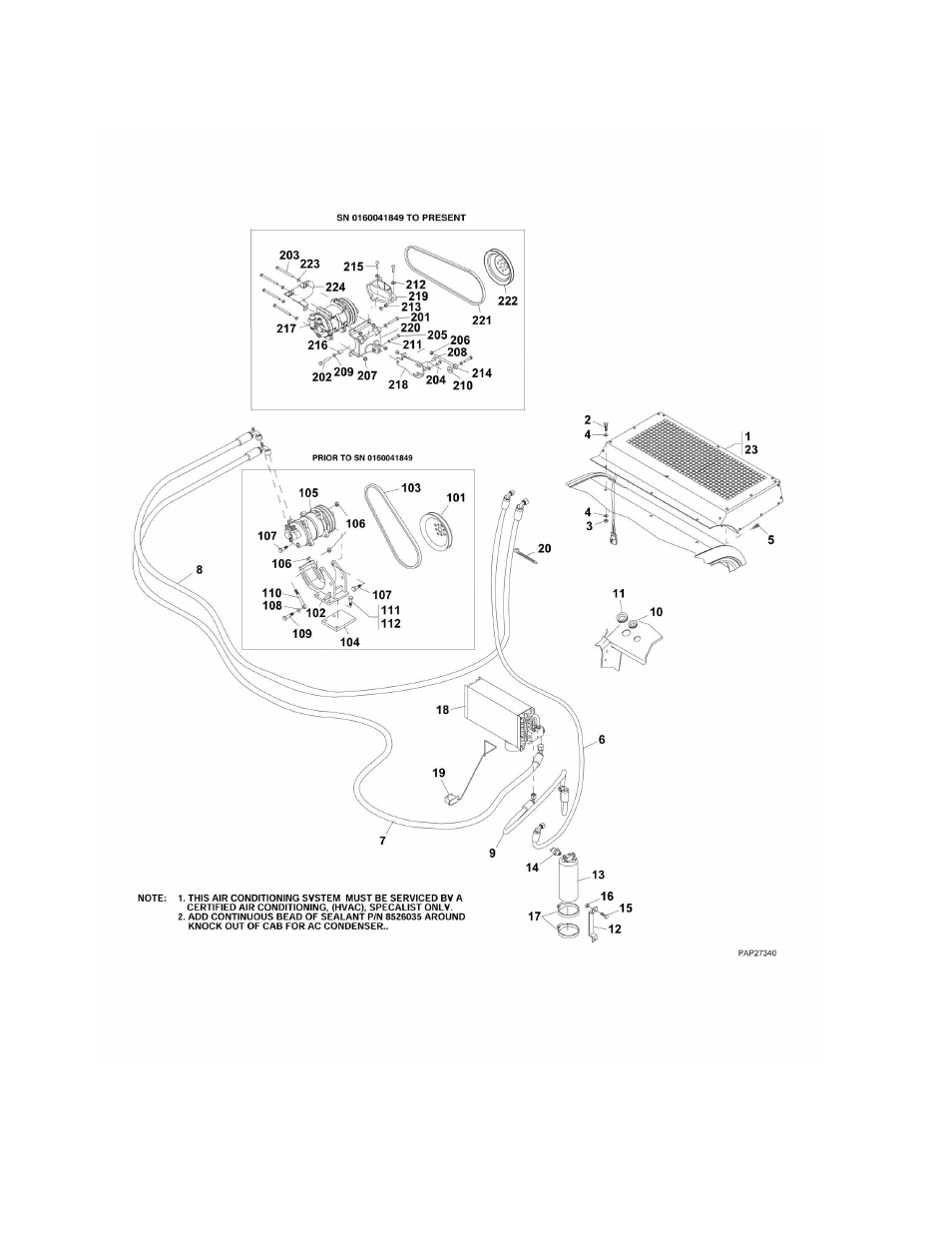 Figure 6-15. air conditioning system | Lull 944E-42 Parts Manual User Manual | Page 334 / 634