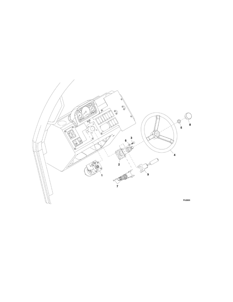 Figure 7-7. steering column | Lull 944E-42 Parts Manual User Manual | Page 354 / 634