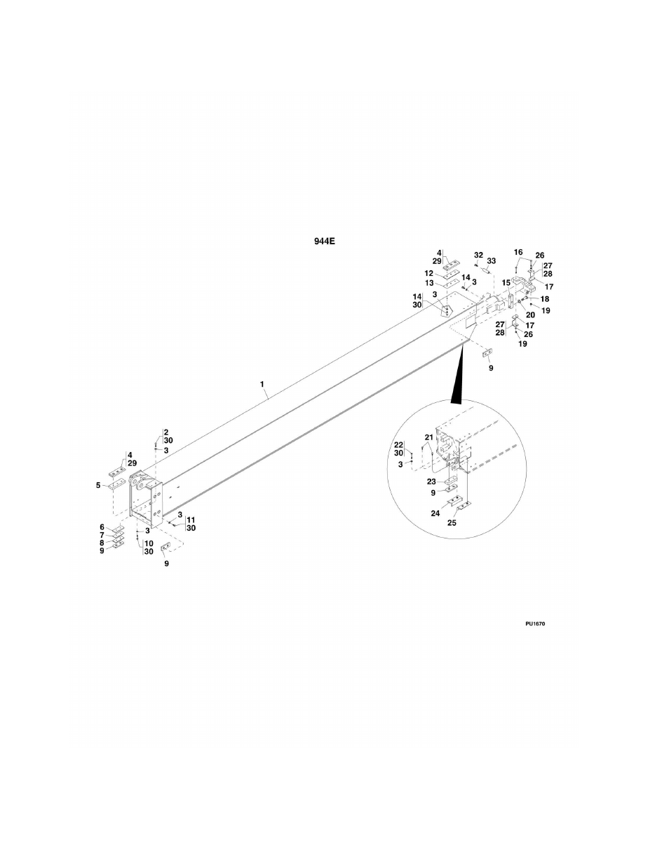 Figure 2-4. second boom section 944e | Lull 944E-42 Parts Manual User Manual | Page 40 / 634