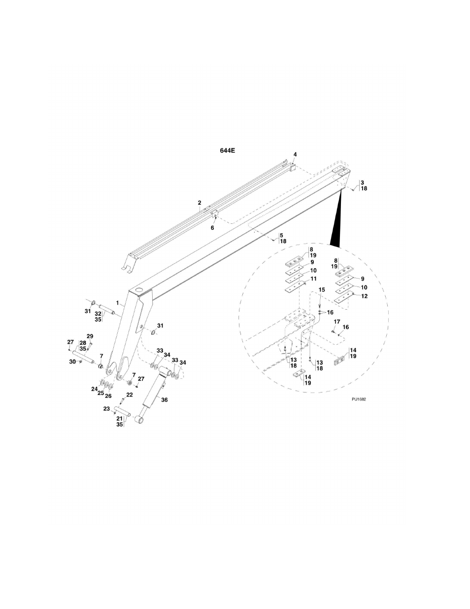 Figure 2-5. third boom section 644e | Lull 944E-42 Parts Manual User Manual | Page 42 / 634