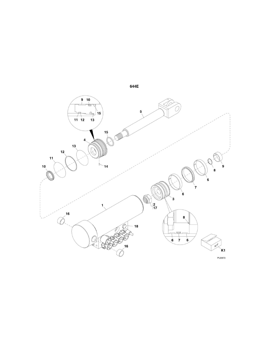 Figure 9-13. stabil-trak cylinder | Lull 944E-42 Parts Manual User Manual | Page 456 / 634