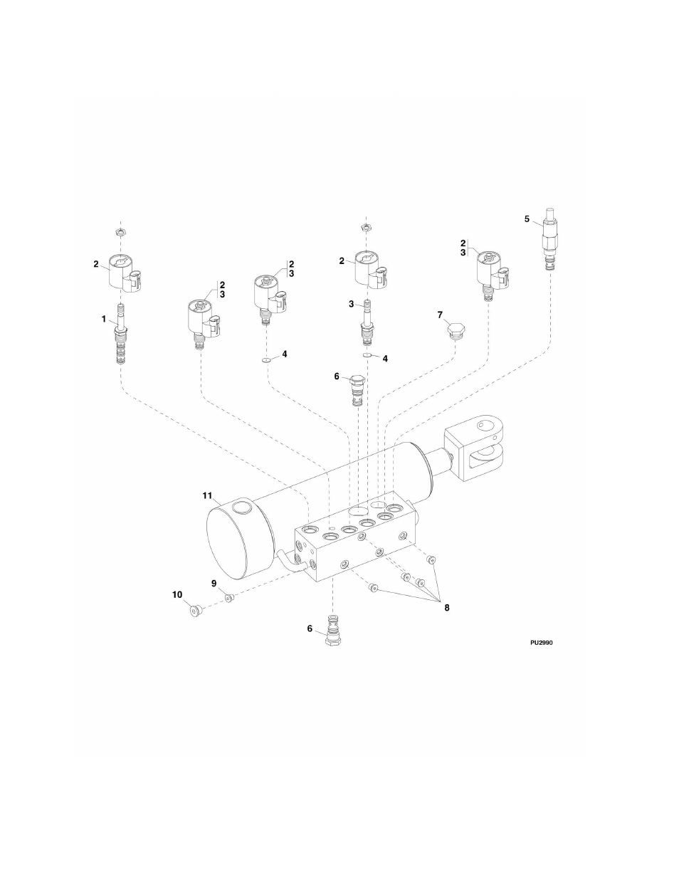 Figure 9-28. stabil-trak cylinder valves | Lull 944E-42 Parts Manual User Manual | Page 490 / 634