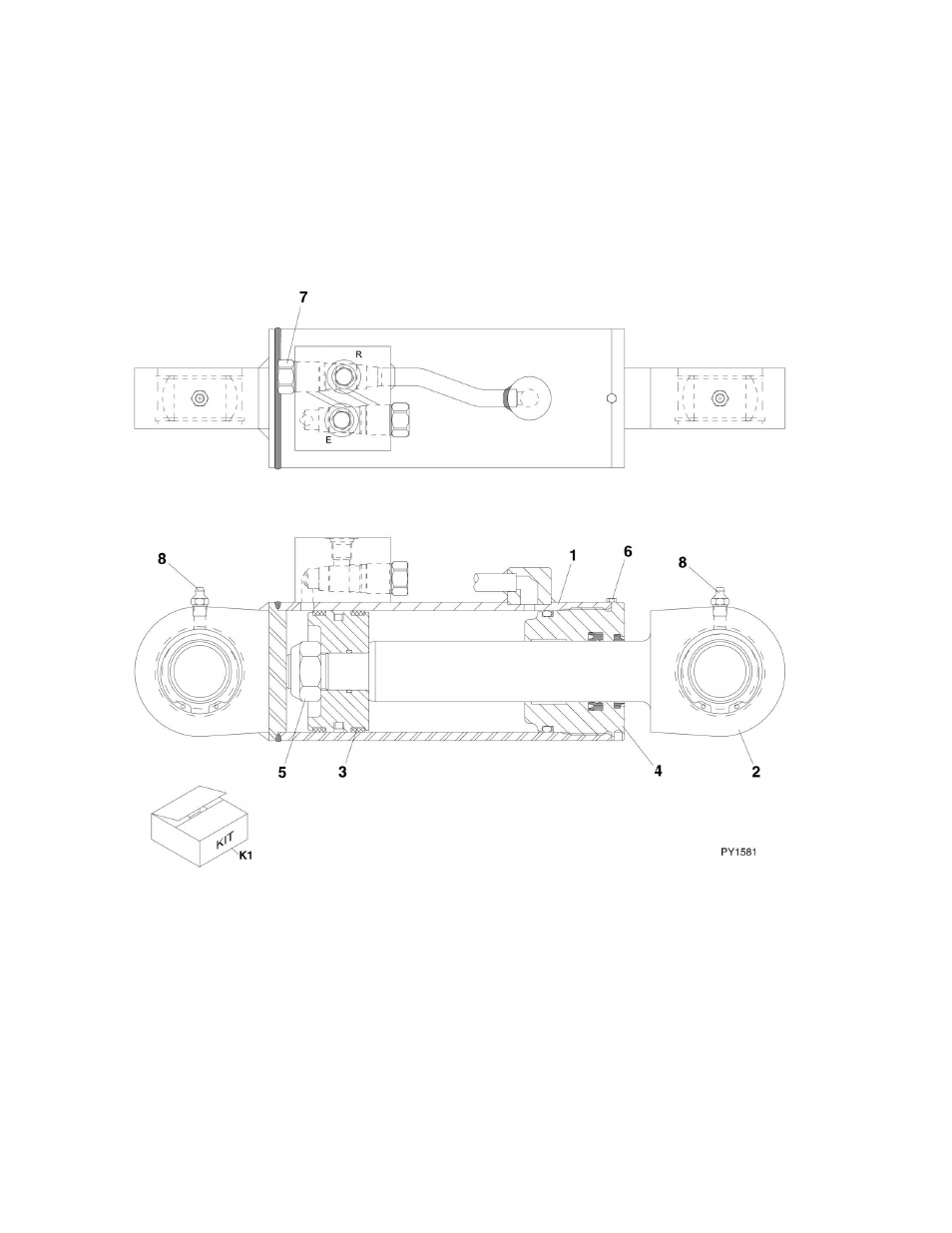 Figure 9-39. side tilt carriage cylinder | Lull 944E-42 Parts Manual User Manual | Page 514 / 634