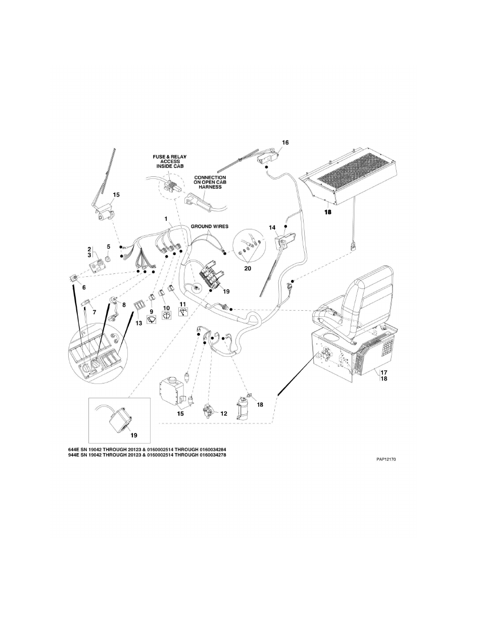 Figure 10-11. closed cab electrical components | Lull 944E-42 Parts Manual User Manual | Page 550 / 634