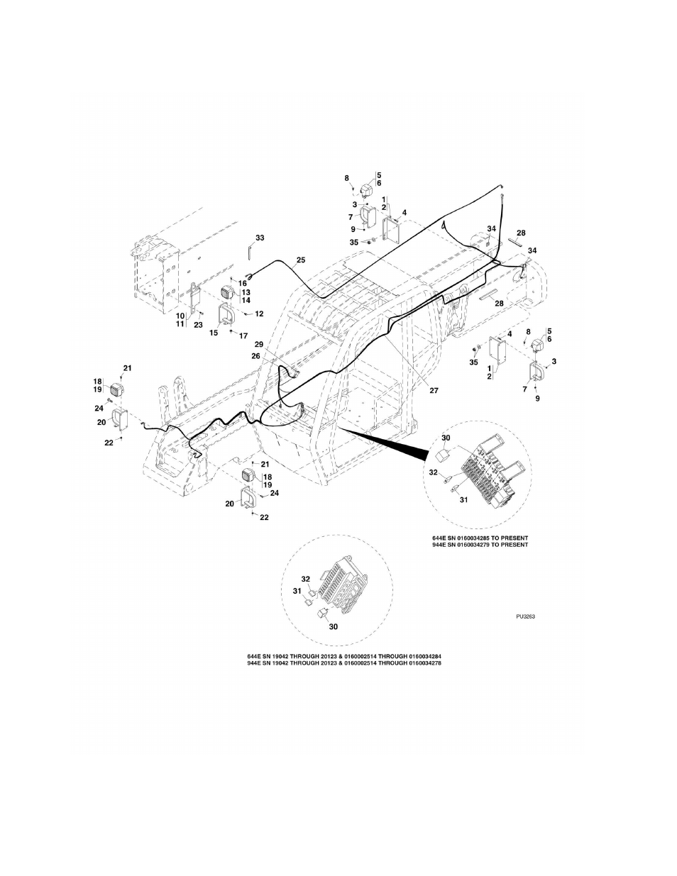 Figure 12-2. worklight installation | Lull 944E-42 Parts Manual User Manual | Page 596 / 634