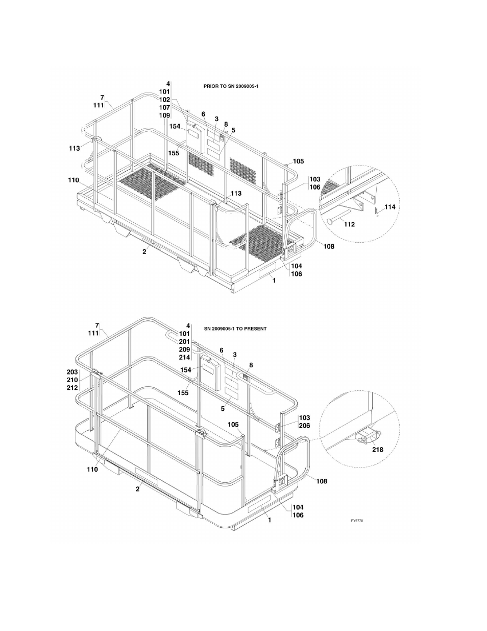 Figure 3-20. fork mounted platform | Lull 944E-42 Parts Manual User Manual | Page 96 / 634