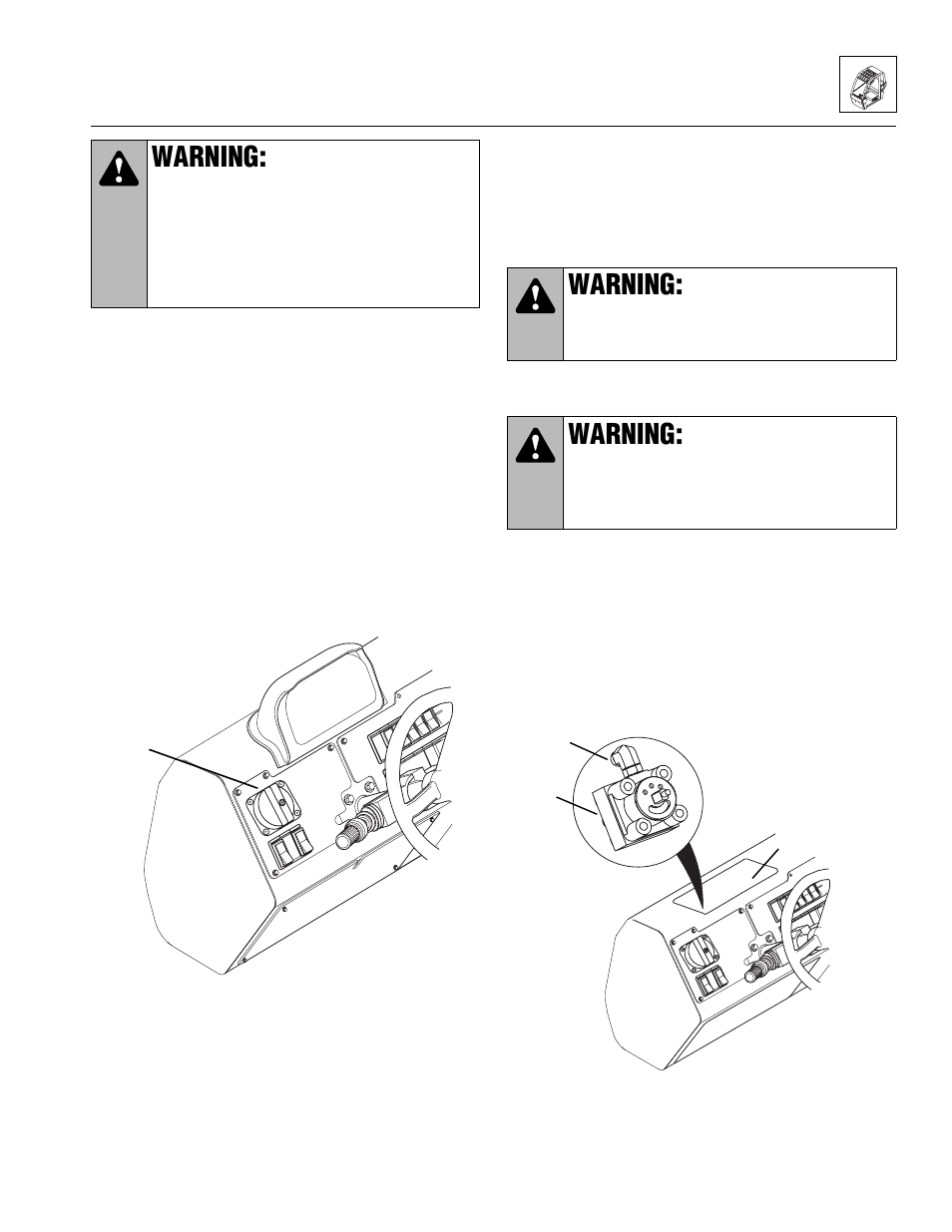 Steer select valve, Warning | Lull 944E-42 Service Manual User Manual | Page 113 / 846