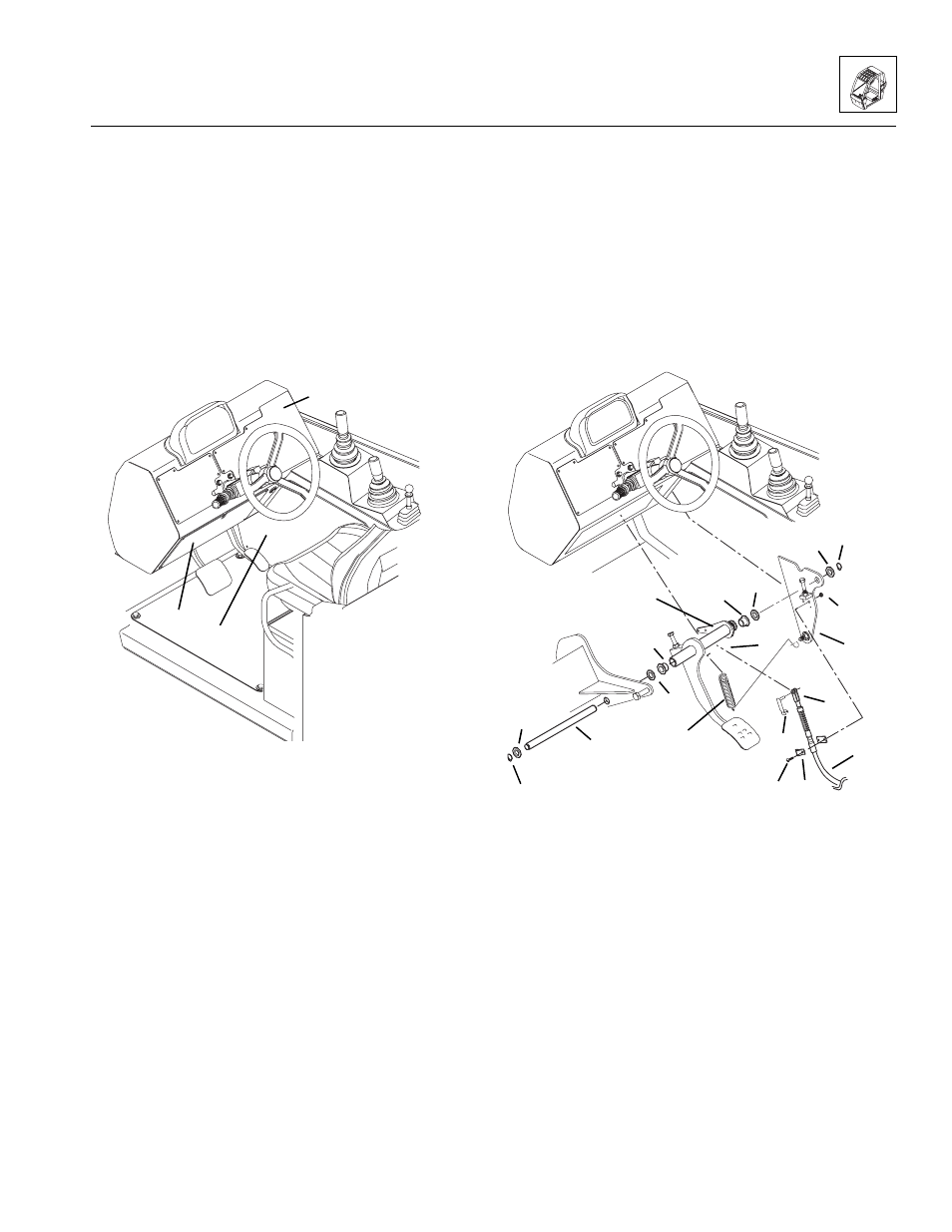Throttle pedal replacement | Lull 944E-42 Service Manual User Manual | Page 119 / 846