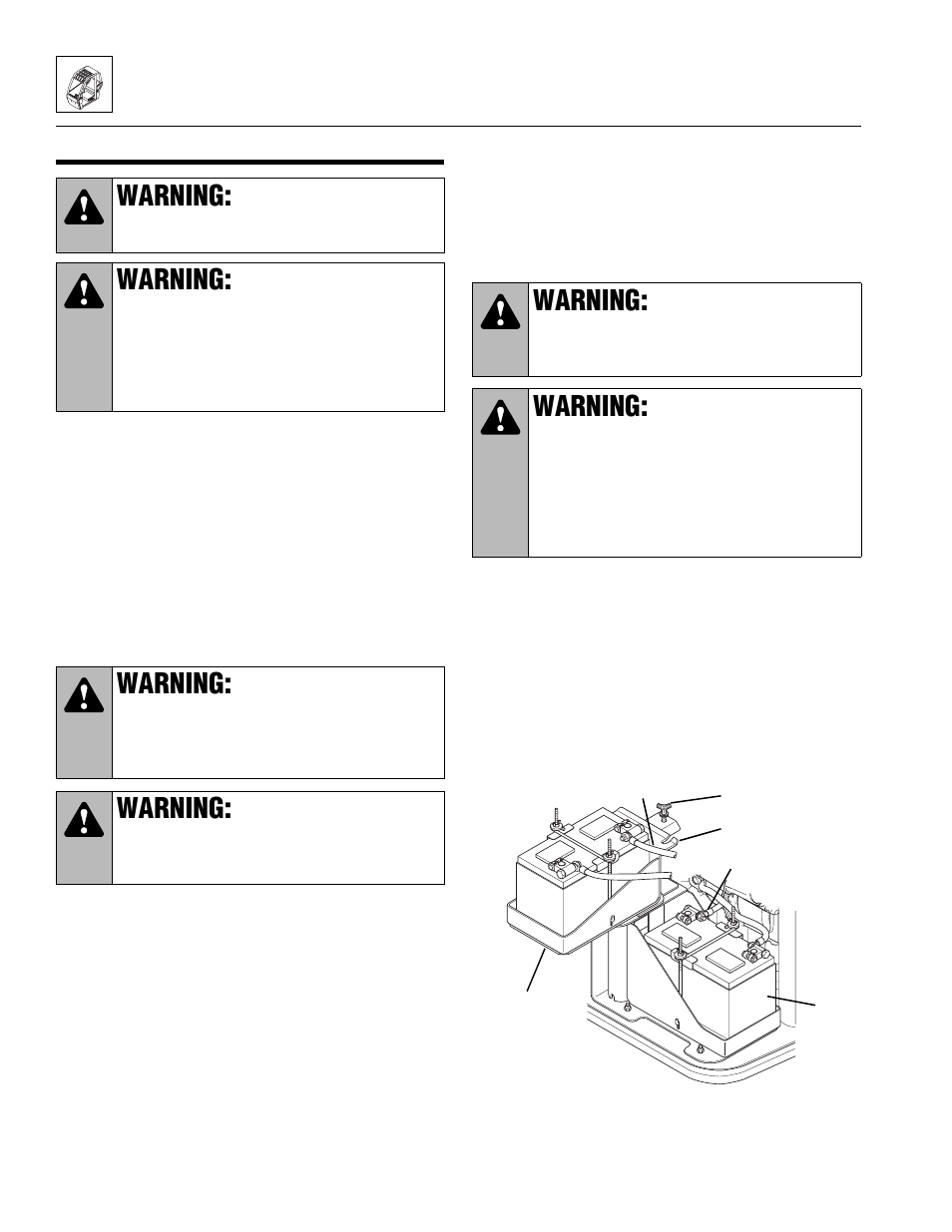Cab removal, Warning | Lull 944E-42 Service Manual User Manual | Page 132 / 846