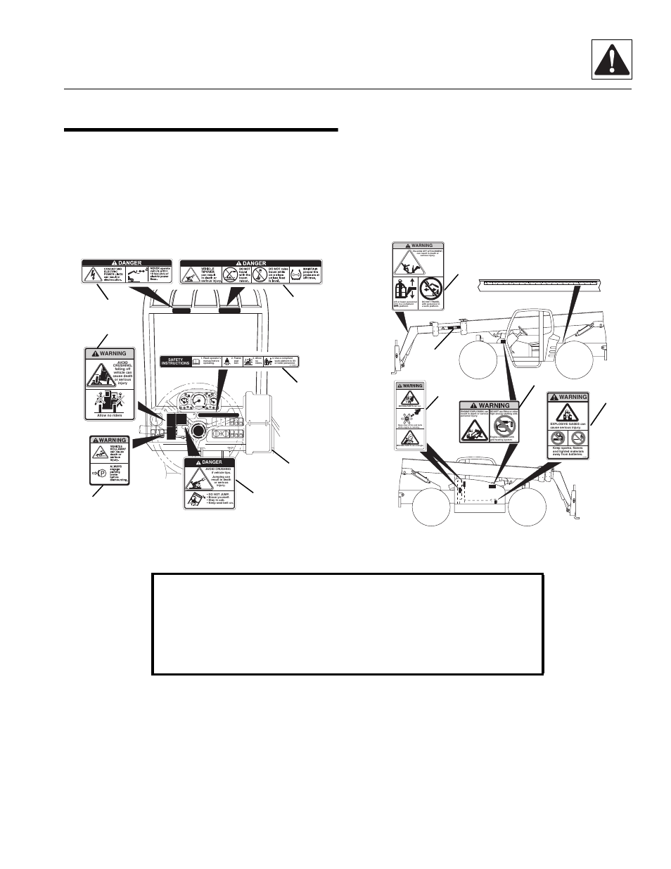 Hazard/emergency information signs, 8 hazard/emergency information signs, Safety practices | Lull 944E-42 Service Manual User Manual | Page 15 / 846