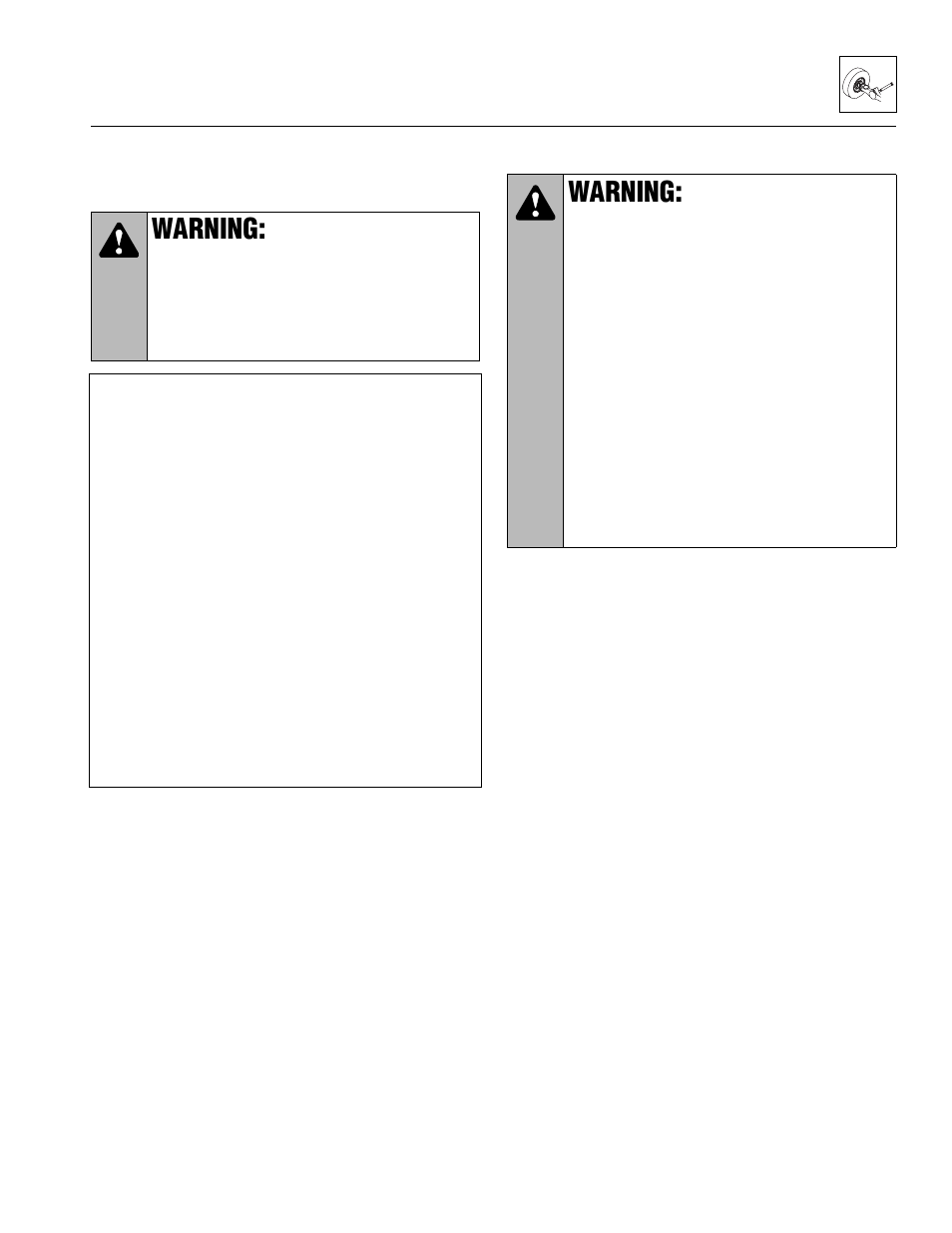 Tires, Warning | Lull 944E-42 Service Manual User Manual | Page 169 / 846