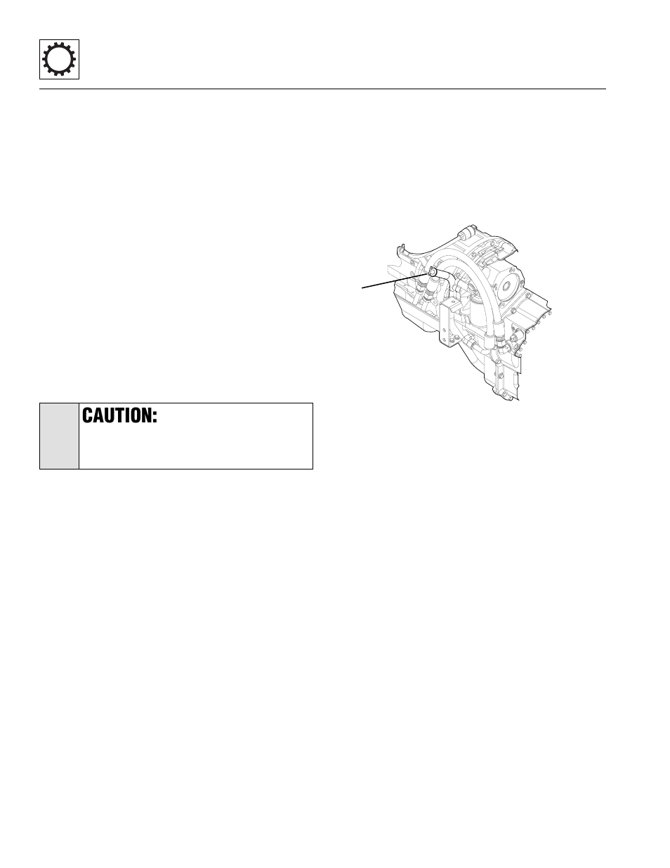 After transmission service or replacement, Caution | Lull 944E-42 Service Manual User Manual | Page 190 / 846