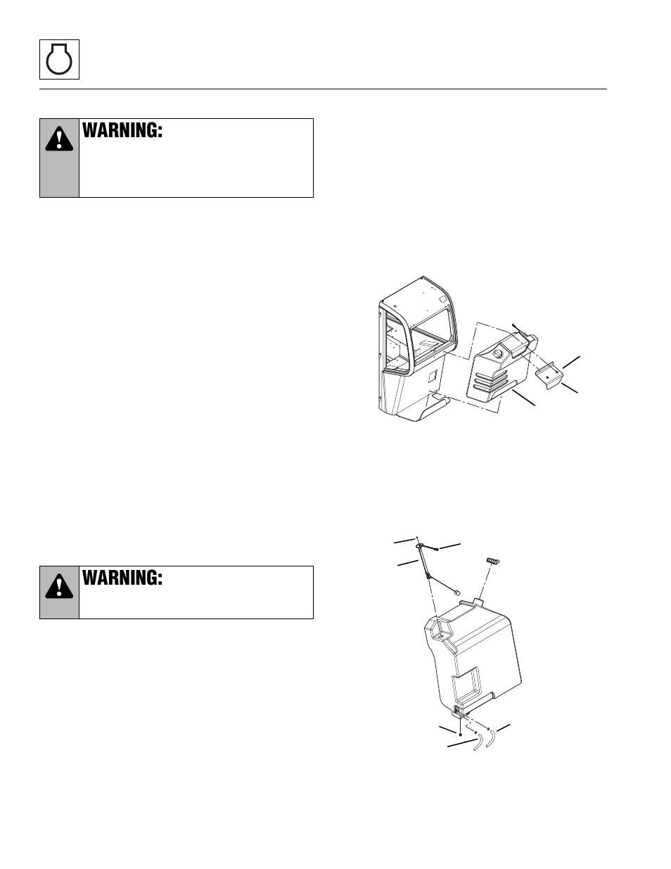 Section 7.8.2, “fuel tank.”), Section 7.8.2, “fuel tank, Diesel fuel | Fuel tank, Warning | Lull 944E-42 Service Manual User Manual | Page 226 / 846