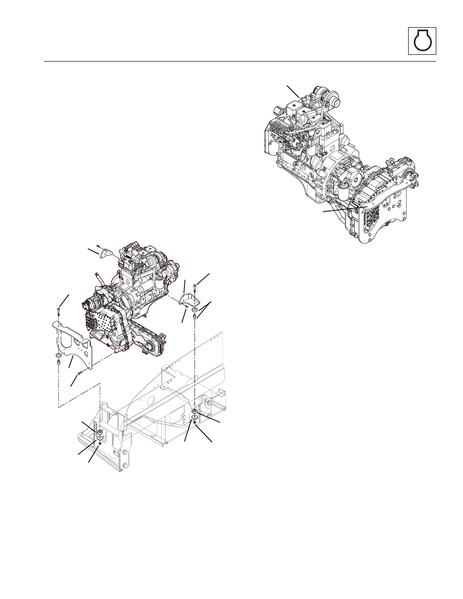 Engine installation | Lull 944E-42 Service Manual User Manual | Page 243 / 846