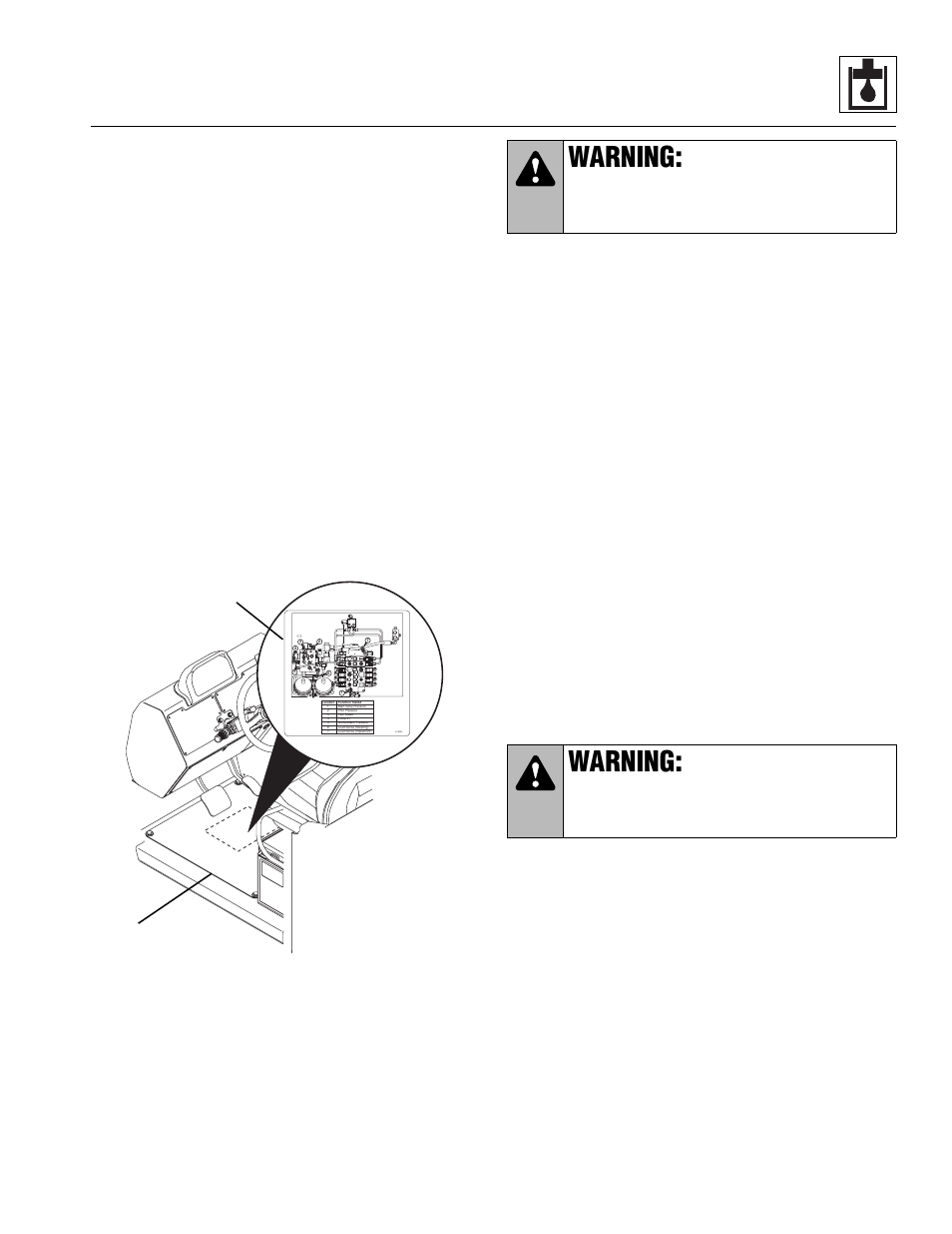 Pressure checks and adjustments, Warning | Lull 944E-42 Service Manual User Manual | Page 263 / 846