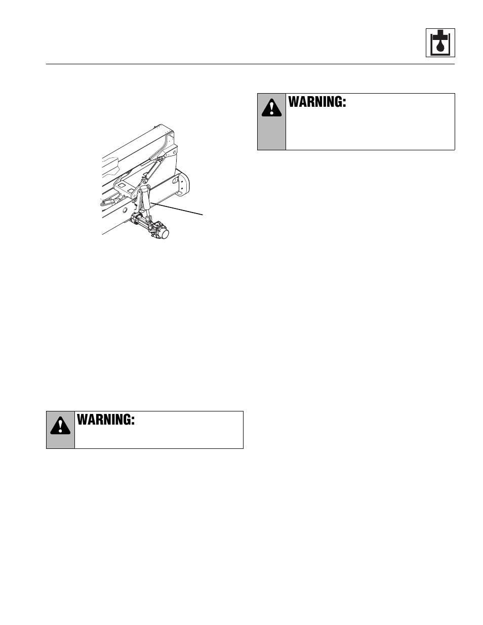 Stabilizer cylinder, Warning | Lull 944E-42 Service Manual User Manual | Page 487 / 846