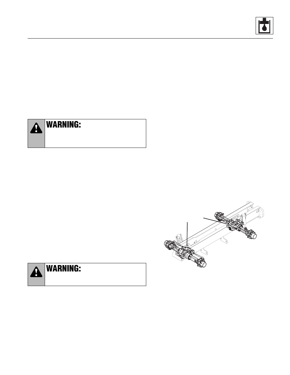 Steering cylinders, Warning | Lull 944E-42 Service Manual User Manual | Page 491 / 846