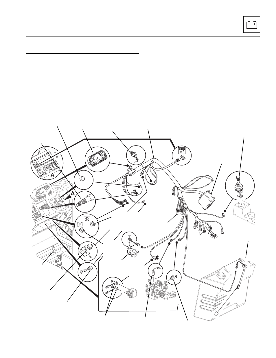 Electrical component terminology, 1 electrical component terminology, General overview (open cab harness) | Lull 944E-42 Service Manual User Manual | Page 515 / 846