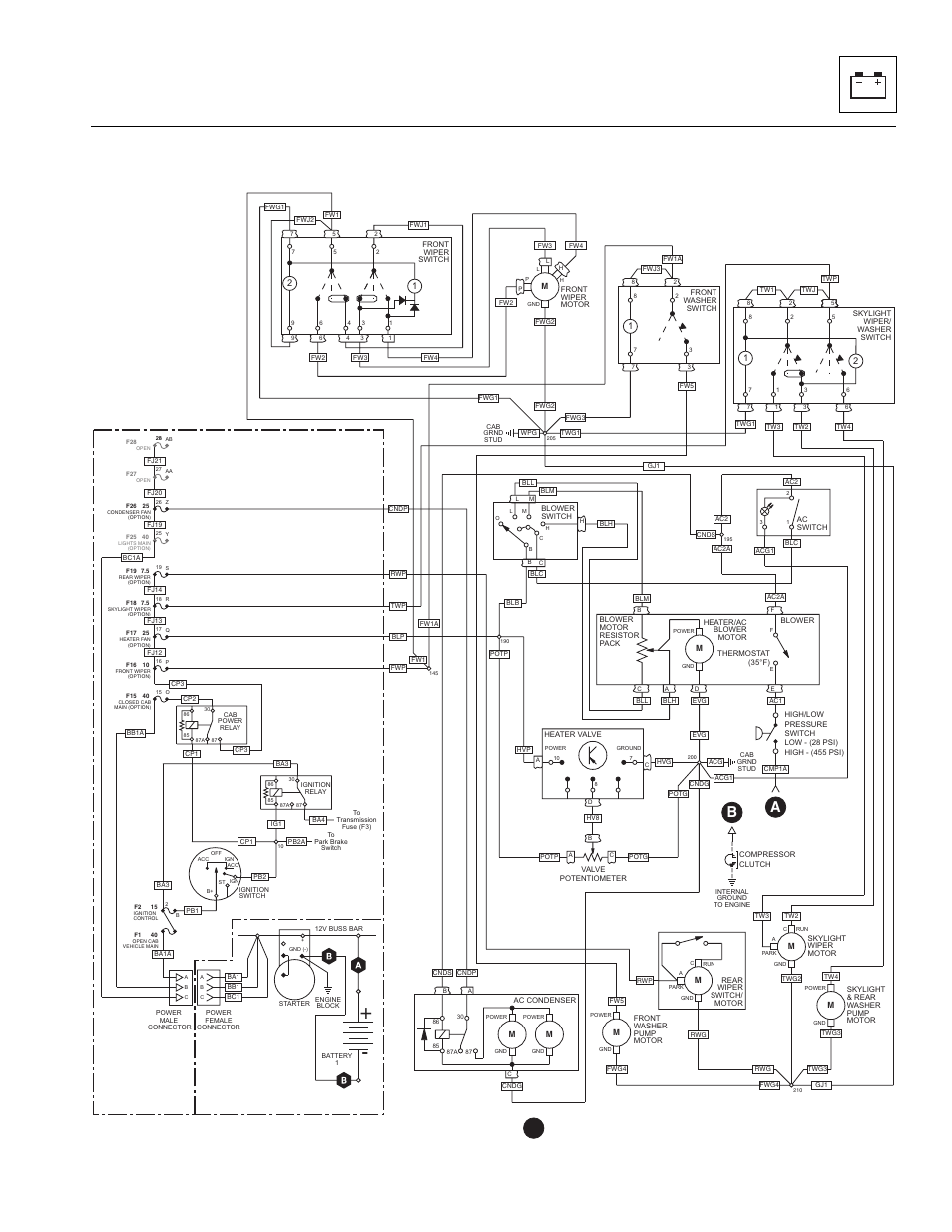 20 optional closed cab electrical schematic, S 9.63, 9 | Lull 944E-42 Service Manual User Manual | Page 573 / 846