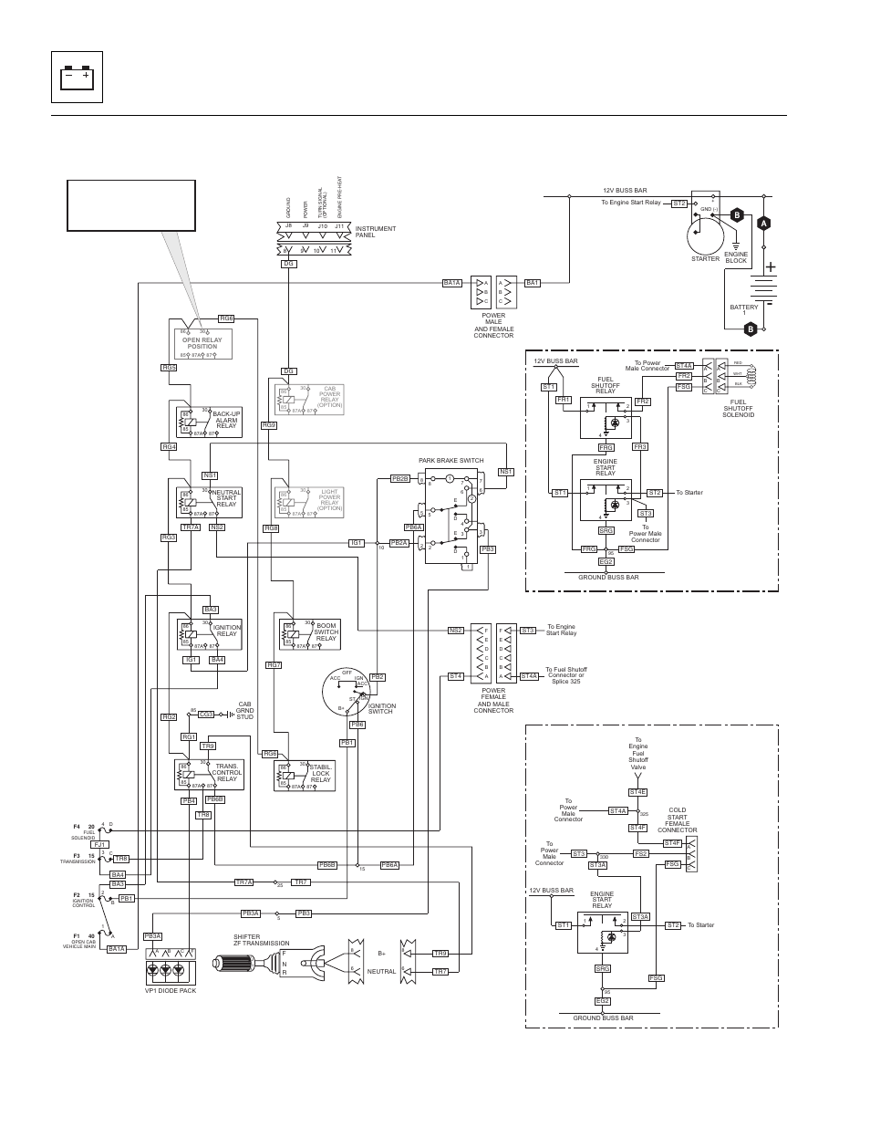 25 644e-42 engine start circuit & troubleshooting, Electrical system | Lull 944E-42 Service Manual User Manual | Page 580 / 846