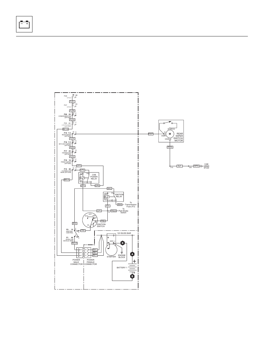 40 rear wiper circuit & troubleshooting, Electrical system | Lull 944E-42 Service Manual User Manual | Page 628 / 846