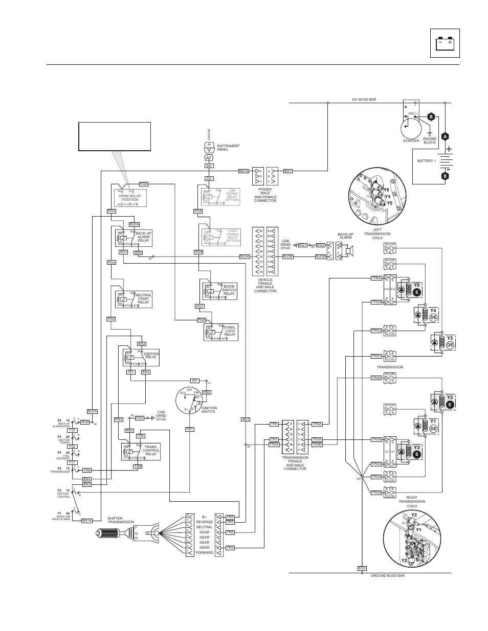 Transmission, reverse - third gear circuit | Lull 944E-42 Service Manual User Manual | Page 657 / 846